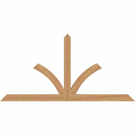 Ekena Millwork Richland Timber Gable Bracket, Western Red Cedar, 72"W x 36"H x 3 1/2"D x 3 1/2"F, 12/12 Pitch GBW072X36X0404RIC00SWR